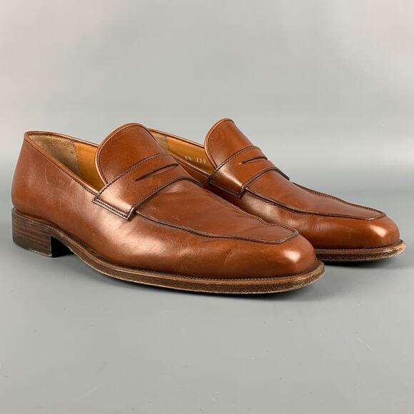 BARRETT x WILKES BASHFORD Size 7.5 Tan Leather Slip On Loafers main image 4